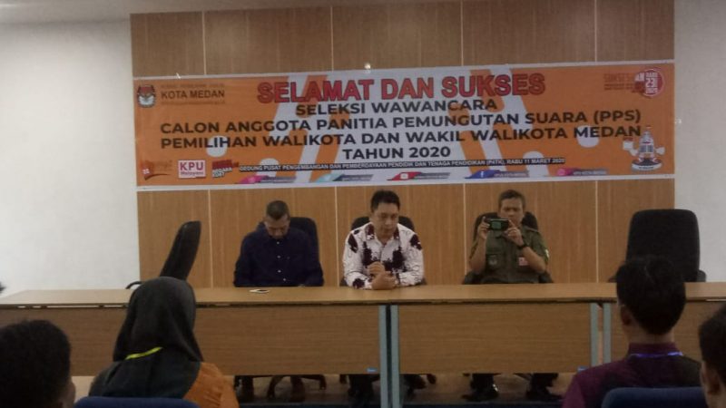 Pilkada Medan, 731 Calon PPS Tes Wawancara