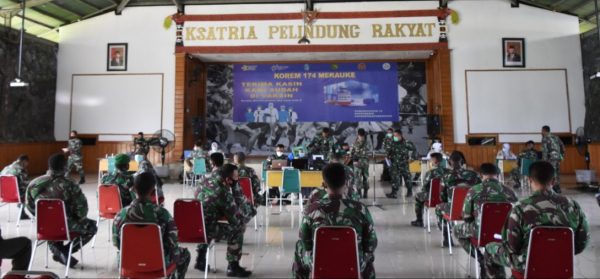 Sukseskan Vaksinasi Nasional Covid-19, Korem 174 Merauke Laksanakan Vaksin Tahap Pertama 1 Sukseskan Vaksinasi Nasional Covid-19, Korem 174 Merauke Laksanakan Vaksin Tahap Pertama 2