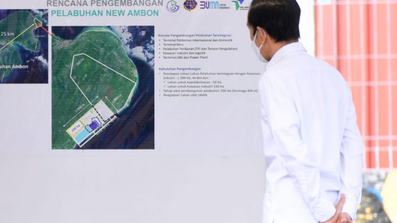 Presiden Tinjau Pembangunan Pelabuhan New Ambon