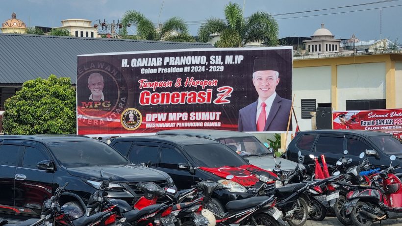 Gedung Serbaguna Medan Dipenuhi Relawan Ganjar 2