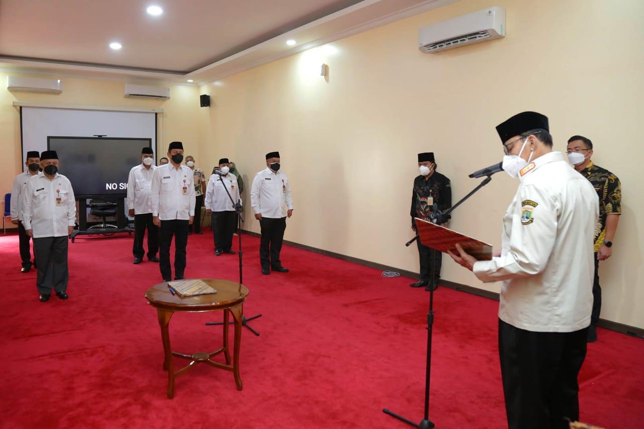 Gubernur WH Lantik 6 Pejabat Tinggi Pratama Provinsi Banten