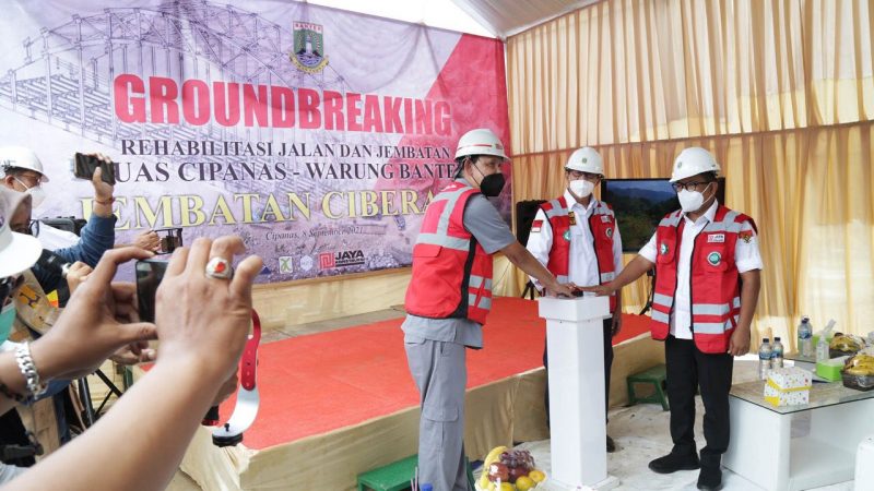 Gubernur Banten Resmikan Pembangunan Jembatan Ciberang