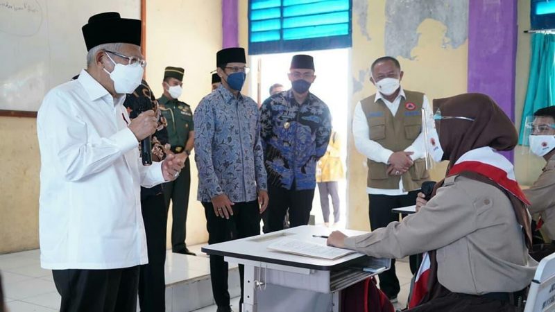 Lapor ke Wapres, Wagub Andika: Satu Pekan PTM di Banten Aman Tanpa Penularan