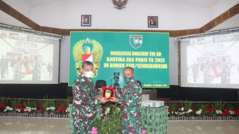 Kodam XVII/Cenderawasih Terima Sosialisasi Doktrin TNI-AD Kartika Eka Paksi
