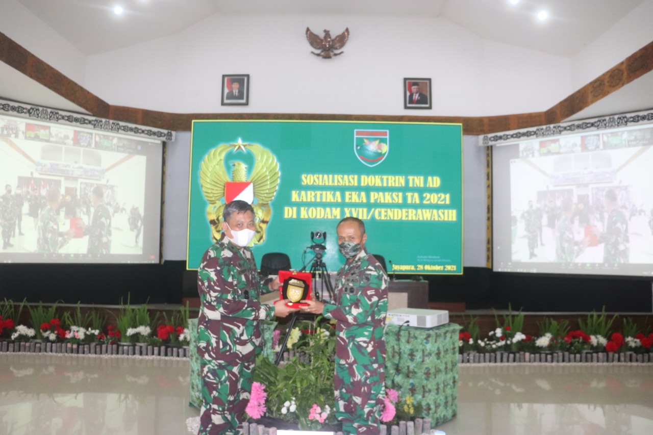 Kodam XVII/Cenderawasih Terima Sosialisasi Doktrin TNI-AD Kartika Eka Paksi