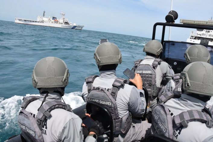 Passing Exercise Kapal Bakamla RI dengan Kapal Japan Coast Guard 2
