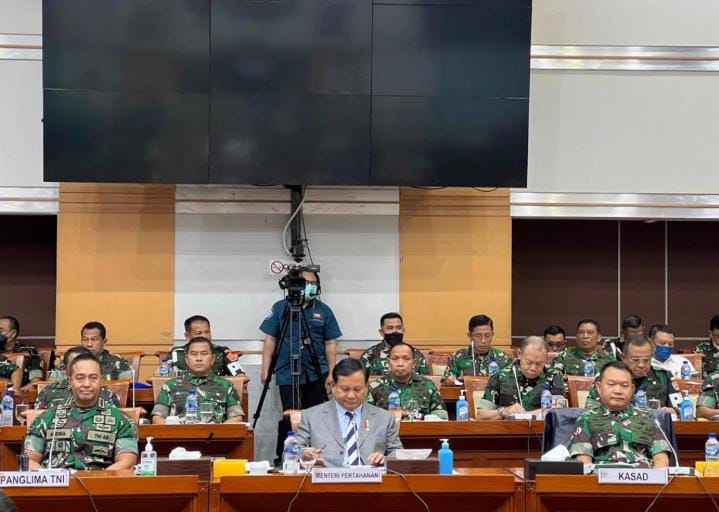 Panglima TNI dan Kasad Hadiri Rapat Anggaran dengan Komisi I DPR